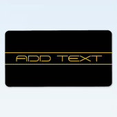 Moderne stijlvolle bewerkbare gouden tekst & strep etiket