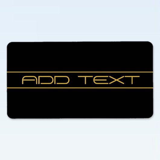 Moderne stijlvolle bewerkbare gouden tekst & strep etiket