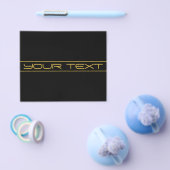 Moderne stijlvolle bewerkbare gouden tekst & strep flyer (Enkel)