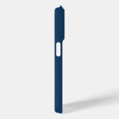moderne stijlvolle blauwe monogram initiaal Case-Mate iPhone case (Achterkant / Rechts)