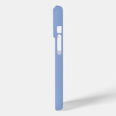 moderne stijlvolle blauwe monogram initiaal Case-Mate iPhone case (Achterkant / Links)