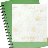 Moderne stijlvolle bloemenWaterverf Notitieblok