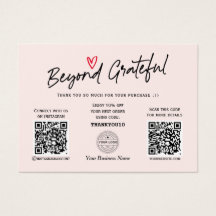 Moderne, stijlvolle, Blush-netwerkkaart QR-code
