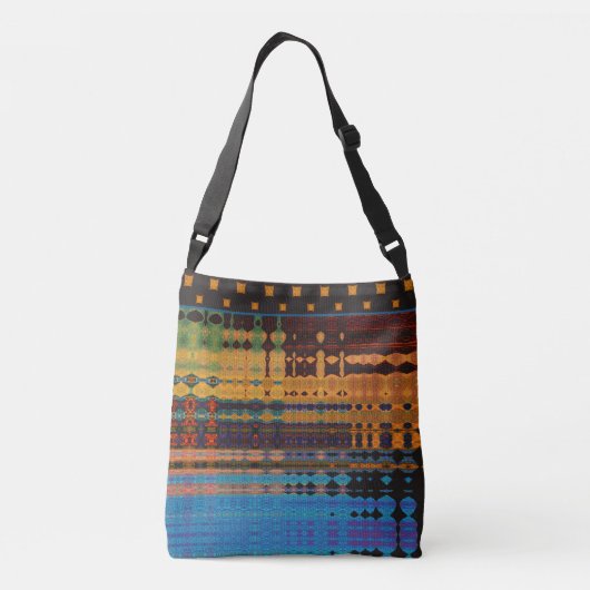 Moderne stijlvolle bohemian boekentas canvas tas h (Achterkant)