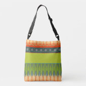 Moderne stijlvolle bohemian canvas tas initialen s (Achterkant)