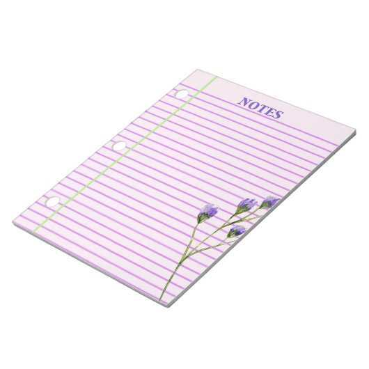 Moderne stijlvolle Boho Floral Notitieblok (Schuin)