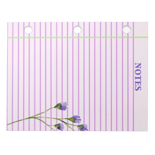 Moderne stijlvolle Boho Floral Notitieblok (Voorkant)