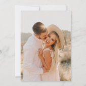 Moderne Stijlvolle Boho Trouwfoto Kaart (Achterkant)