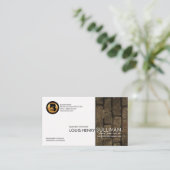 Moderne, stijlvolle Brick Wall Panel General Contr Visitekaartje (Staand voorkant)