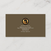 Moderne, stijlvolle Brick Wall Panel General Contr Visitekaartje (Achterkant)