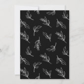 Moderne , stijlvolle bruiloft bespaart de datum fo kaart (Achterkant)