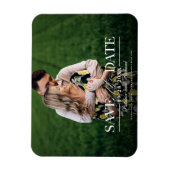 Moderne , stijlvolle bruiloft bespaart de datum fo magneet (Verticaal)