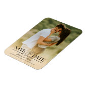 Moderne , stijlvolle bruiloft bespaart de datum fo magneet (Linkerzijde)