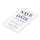 Moderne, stijlvolle bruiloft bespaart de datum waa magneet (Linkerzijde)