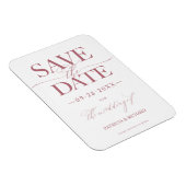 Moderne, stijlvolle bruiloft bespaart de datum waa magneet (Rechterzijde)