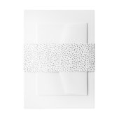 MODERNE STIJLVOLLE BRUILOFT rustieke ZILVEREN SPOT Uitnodigingen Wikkel (Voorkant Voorbeeld)