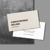 Moderne, stijlvolle, bruin papierconsultant visitekaartje