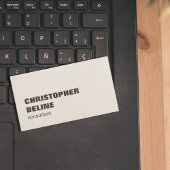 Moderne, stijlvolle, bruin papierconsultant visitekaartje