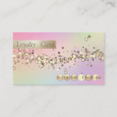 Moderne stijlvolle Confetti Holographic Loyalty Ka (Voorkant)