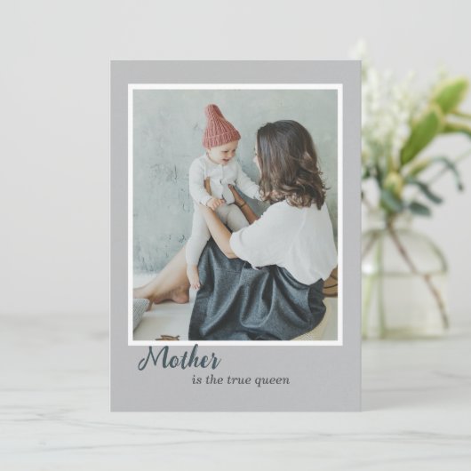 Moderne, stijlvolle design foto-feestdag Kaart (Staand voorkant)