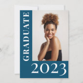 Moderne stijlvolle eenvoudige foto middelbare scho aankondiging (Voorkant)