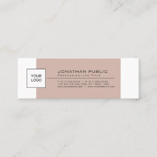 Moderne, stijlvolle, eenvoudige plaat met Logo Mini Visitekaartje