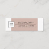 Moderne, stijlvolle, eenvoudige plaat met Logo Mini Visitekaartje (Voorkant)