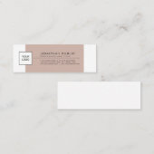 Moderne, stijlvolle, eenvoudige plaat met Logo Mini Visitekaartje (Voorkant / Achterkant)