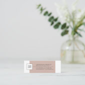 Moderne, stijlvolle, eenvoudige plaat met Logo Mini Visitekaartje (Staand voorkant)