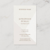 Moderne stijlvolle eenvoudige Sjabloon minimalisti Visitekaartje (Achterkant)