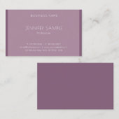 Moderne, stijlvolle, eenvoudige Sjabloon Professio Visitekaartje (Voorkant / Achterkant)