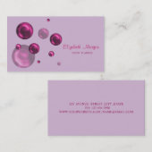 Moderne, stijlvolle, eenvoudige Stippen Visitekaartje (Voorkant / Achterkant)