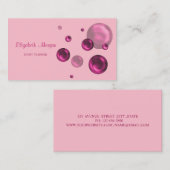 Moderne, stijlvolle, eenvoudige Stippen Visitekaartje (Voorkant / Achterkant)