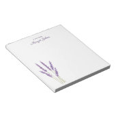 Moderne stijlvolle eenvoudige Waterverf bloemen Notitieblok (Schuin)