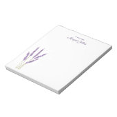 Moderne stijlvolle eenvoudige Waterverf bloemen Notitieblok (Linkerzijde)