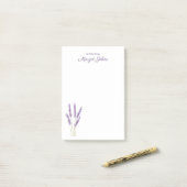 Moderne stijlvolle eenvoudige Waterverf bloemen Post-it® Notes (Op bureau)