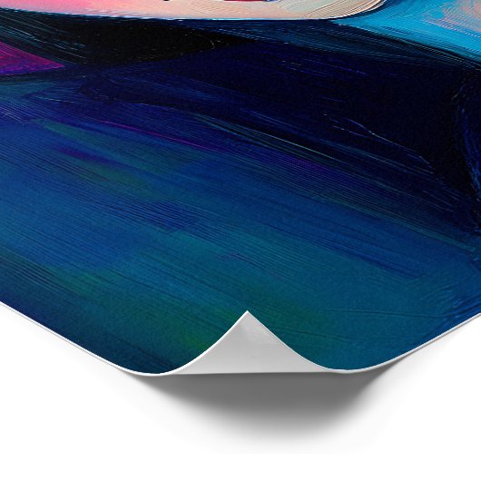 Moderne stijlvolle elegante Abstracte mooie vrouw Poster (Hoek)