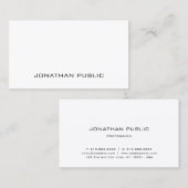 Moderne, stijlvolle, elegante design Professional- Visitekaartje (Voorkant / Achterkant)