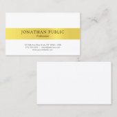 Moderne, stijlvolle, elegante goudwinkel visitekaartje (Voorkant / Achterkant)