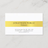 Moderne, stijlvolle, elegante goudwinkel visitekaartje (Voorkant)