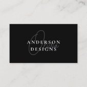 Moderne Stijlvolle Elegante Script QR Code Sociale Visitekaartje (Voorkant)