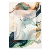 Moderne Stijlvolle Elegante Terracotta Groen Ivoor Kaart (Voorkant)