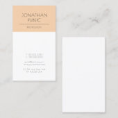 Moderne, stijlvolle, elegante vormgeving met weini visitekaartje (Voorkant / Achterkant)