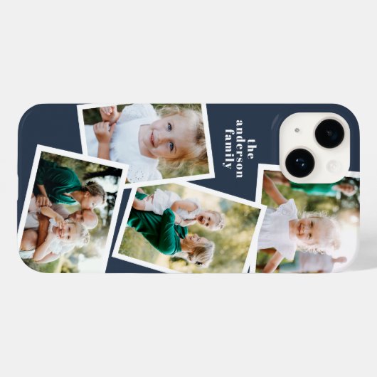 Moderne, stijlvolle, elektronische multi-fotofamil Case-Mate iPhone case (Achterkant (horizontaal))