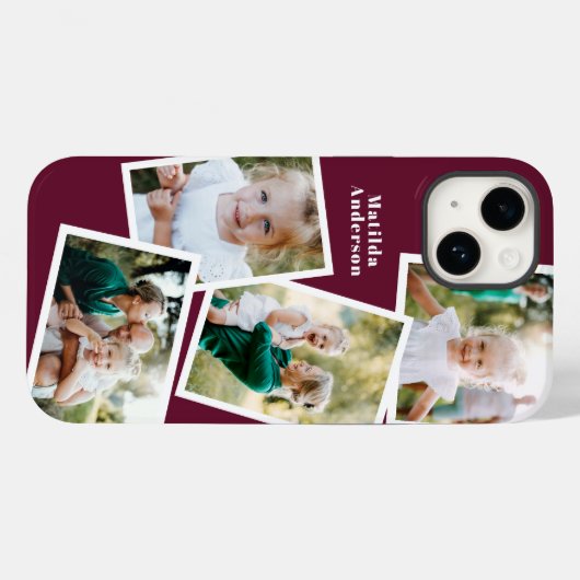 Moderne, stijlvolle, elektronische multi-fotofamil Case-Mate iPhone case (Achterkant (horizontaal))