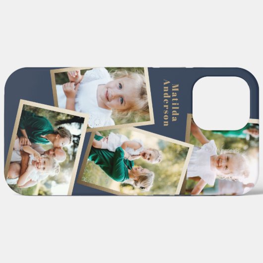 Moderne, stijlvolle, elektronische multi-fotoserie Case-Mate iPhone case (Achterkant (horizontaal))