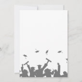 Moderne stijlvolle foto Afstuderen aankondiging (Achterkant)