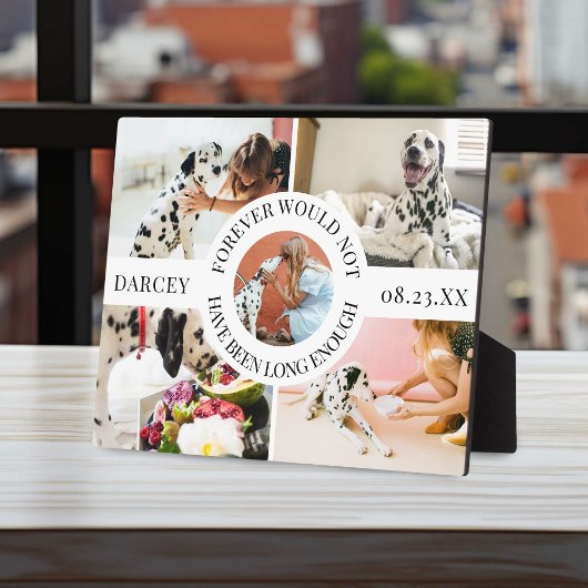 Moderne stijlvolle foto-collage ter nagedachtenis  fotoplaat