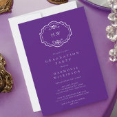 Moderne stijlvolle foto college afstuderen kaart