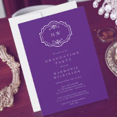 Moderne stijlvolle foto college afstuderen kaart